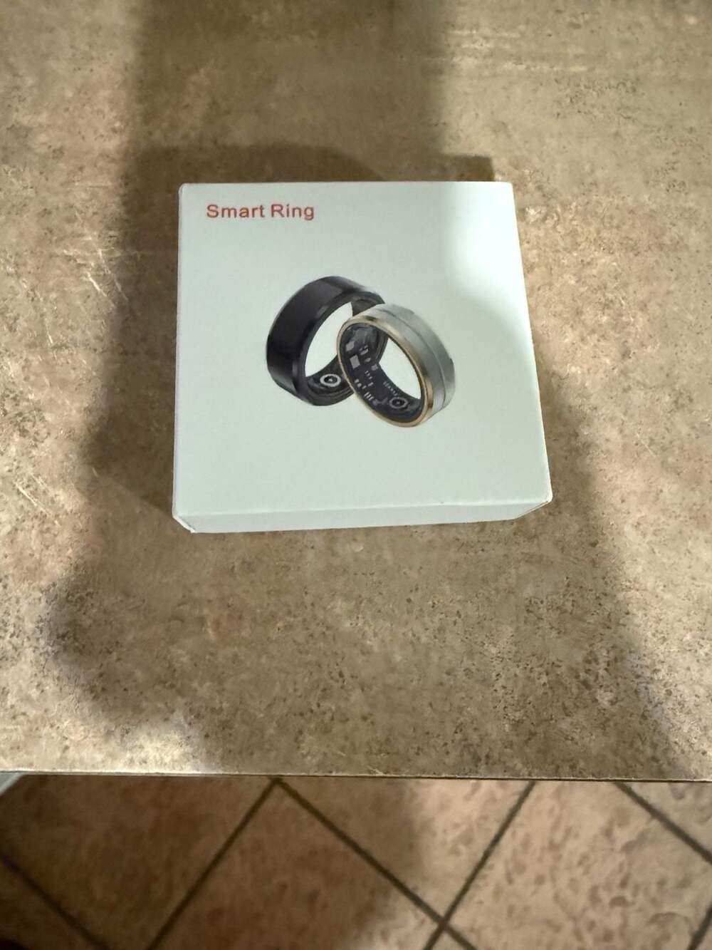JRing Smart Ring Health and Fitness Tracker Size 11 Black